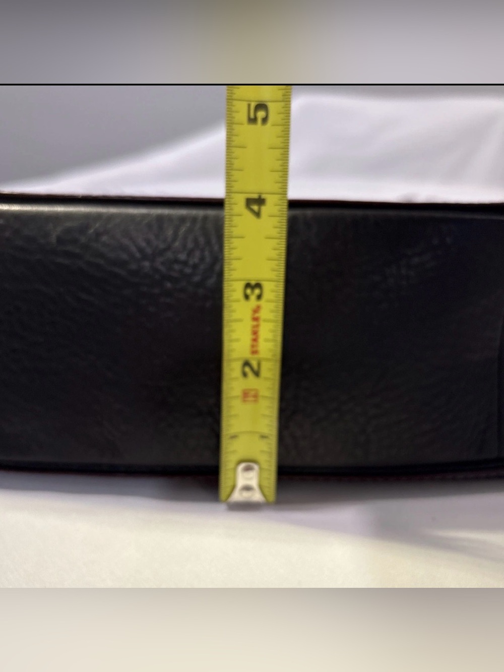 COACH Hobo Black Pebbled Leather Bag/Purse Brown shoulder Strap Zip Close - Picture 10 of 16
